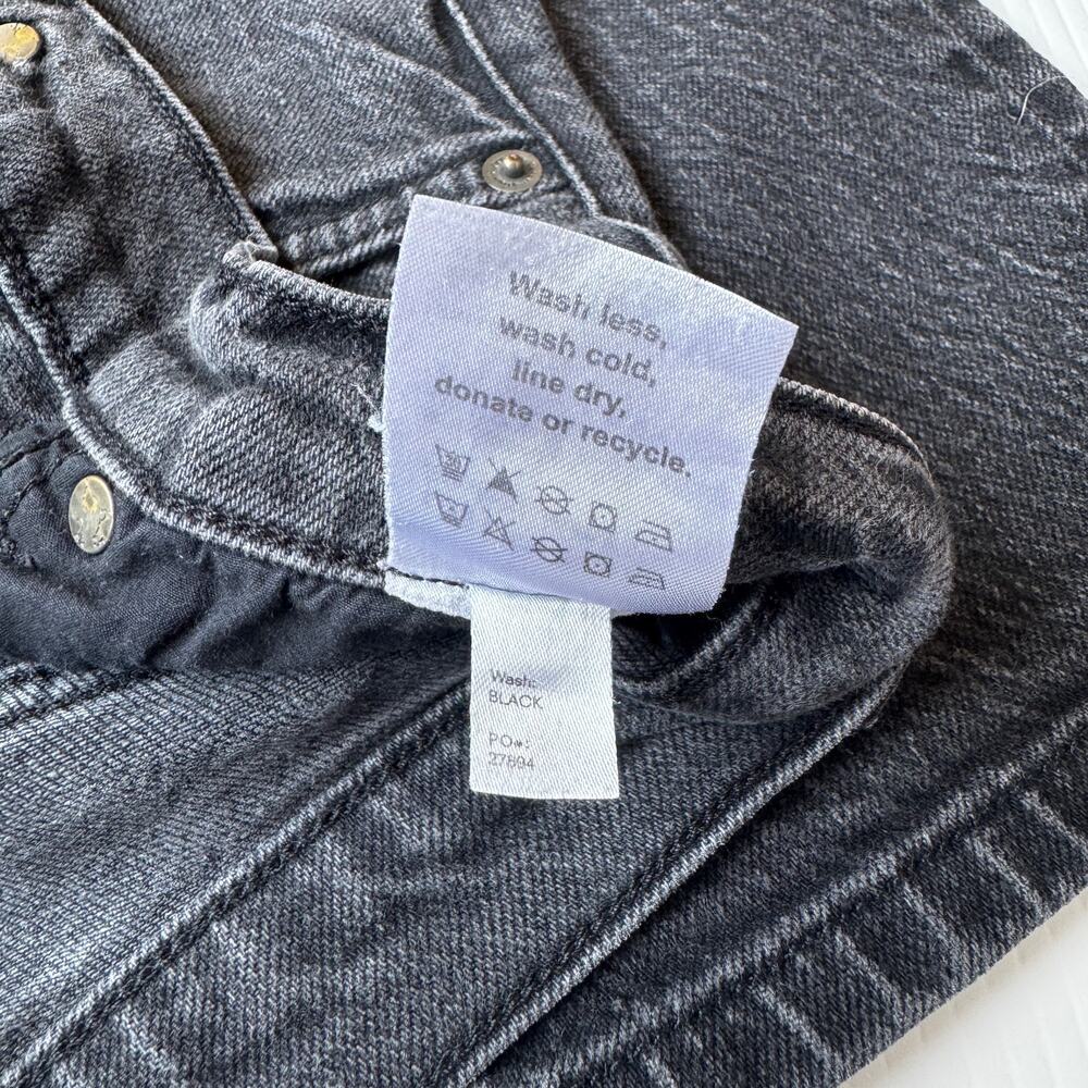 Reformation Liza Jeans 28 Black Sustainable Organic Denim Capsule Ecotone Europe - Picture 15 of 16